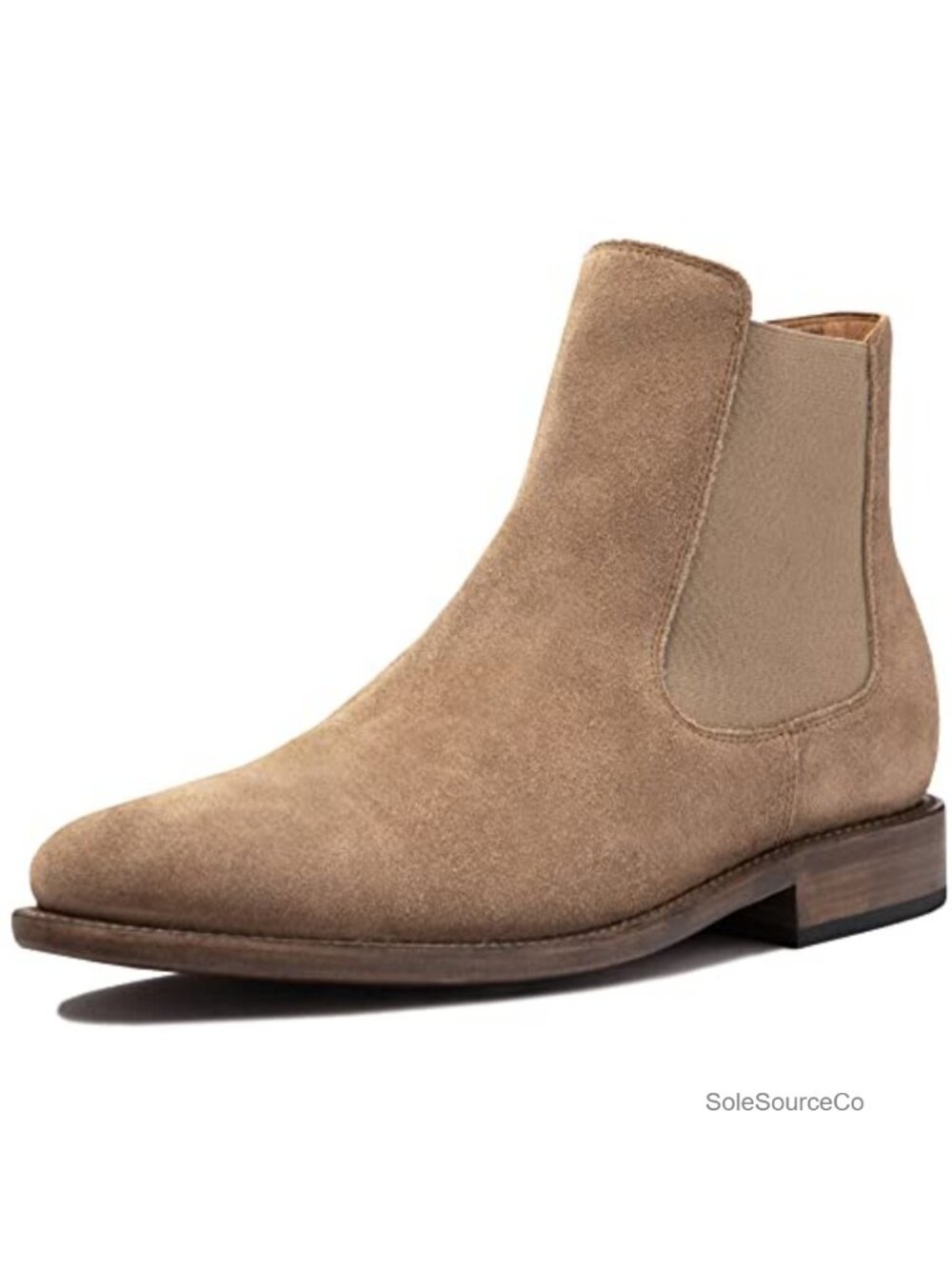 Men's Chelsea Boot Leather Suede Ankle Boot Round Toe Work